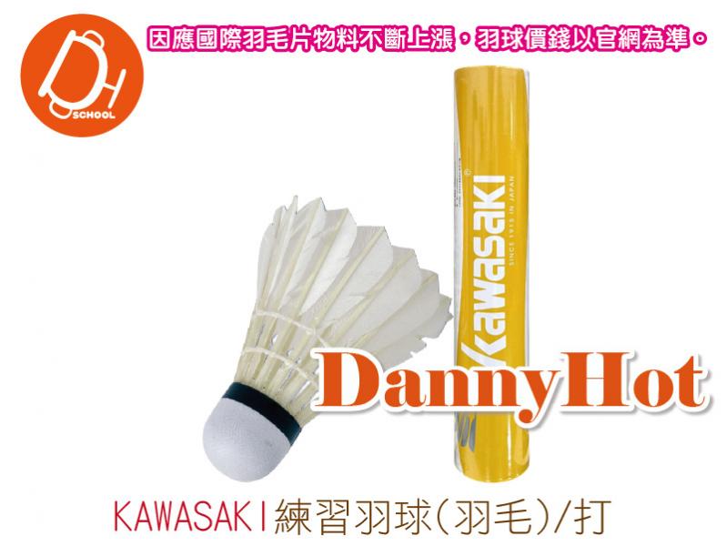 KAWASAKI練習羽球-羽毛